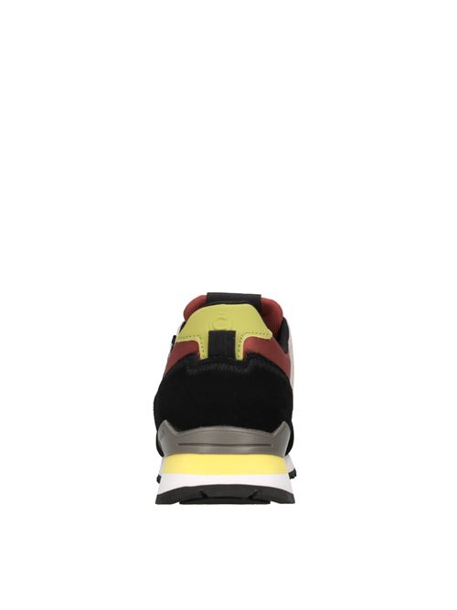 Sneakers in pelle ecopelle e tessuto COLMAR | TRAVIS SPORT FLASH 059NERO-GRIGIO-VERDE-ROSSO